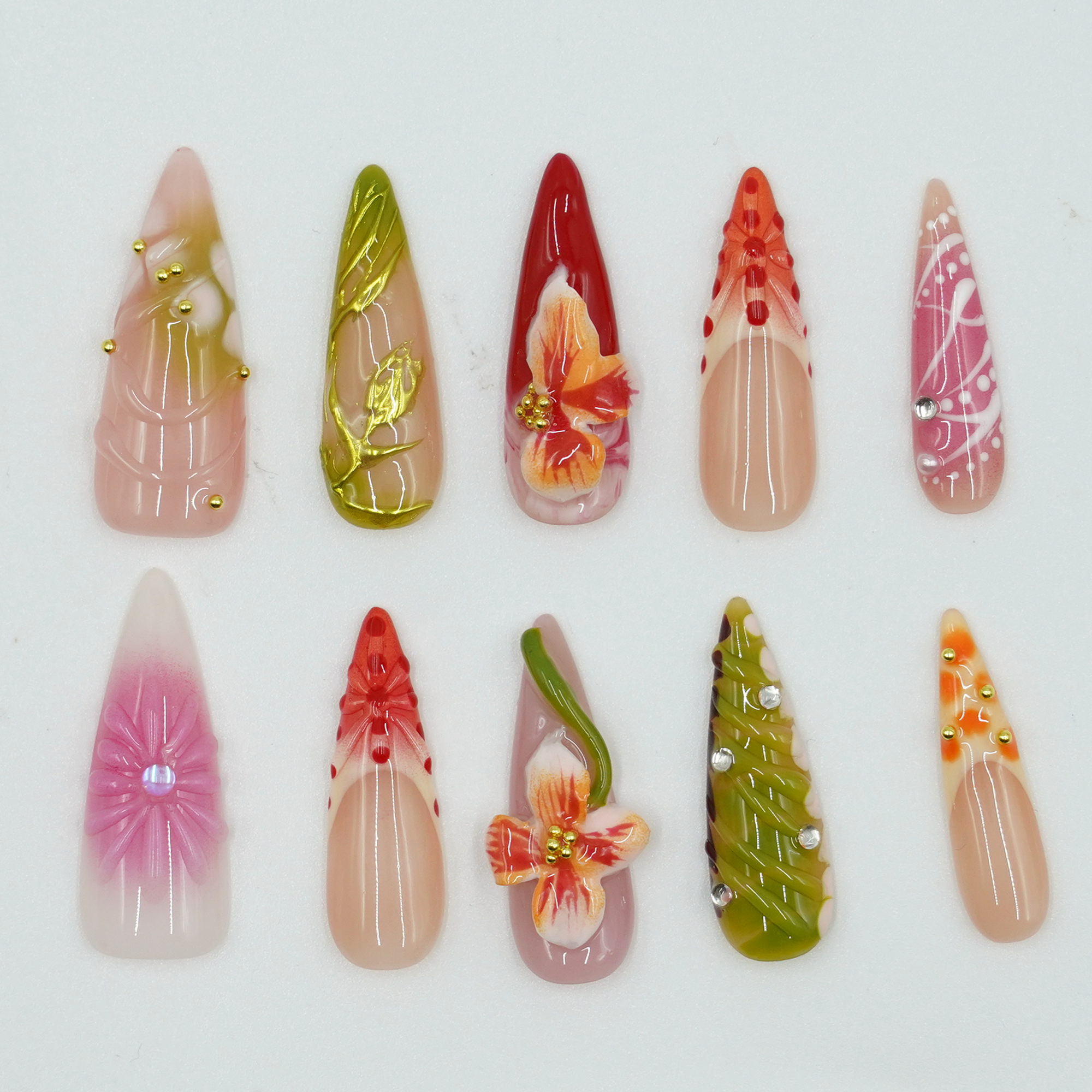 Rose Honey Shadow Nails-Anke Bella