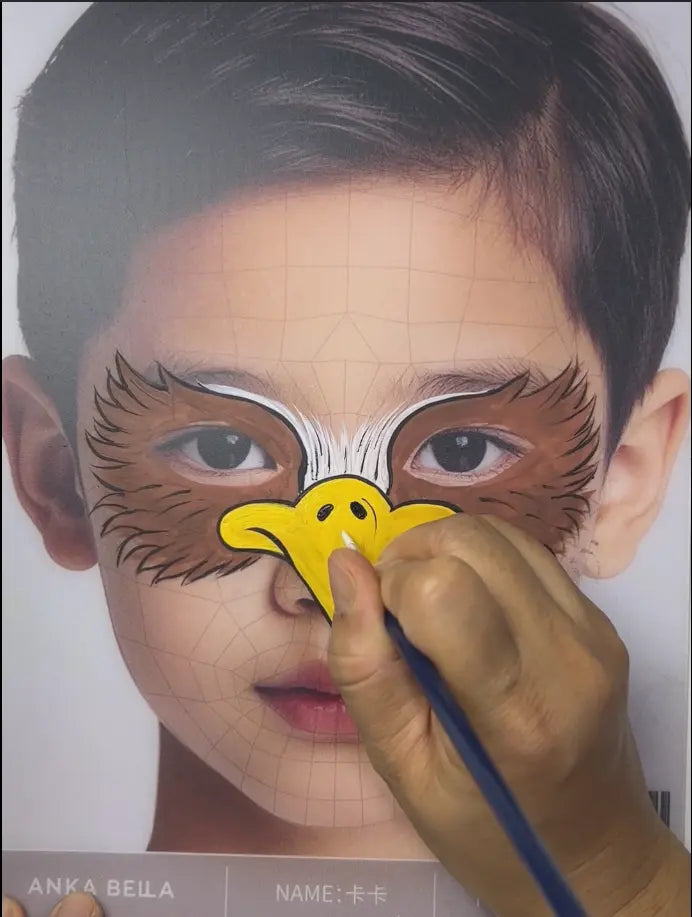 How to Paint a Majestic Eagle — Step-by-Step Face Painting Tutorial Anka Bella