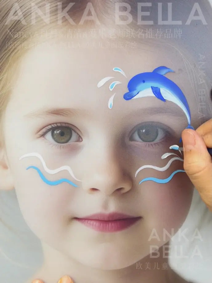 Ocean Dream Painting with Kids: Little Dolphin Brush Tool + Step-by-Step Guide to Become Ocean Artists in Minutes Anka Bella