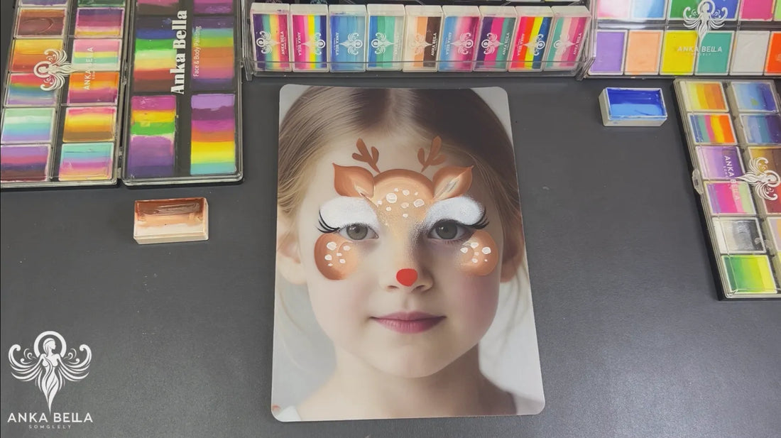 How to Create a Fun Reindeer Face Paint Design for Kids – Step-by-Step Tutorial