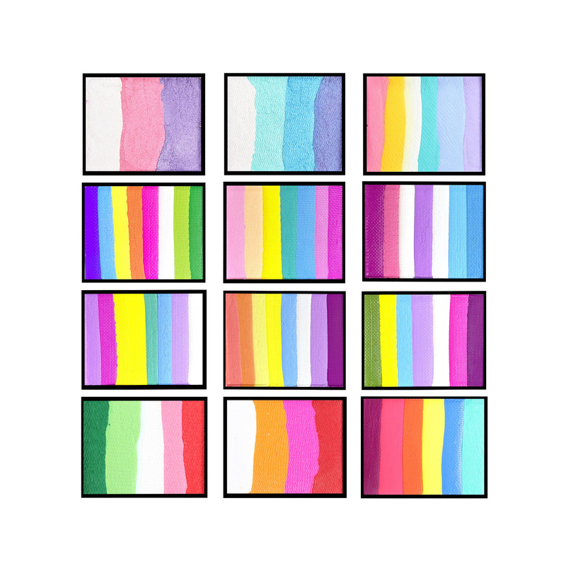 Rainbow Base Cakes