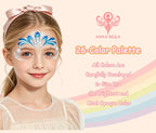 Anka Bella 26 Colors Face Paint Palette for Kids & Halloween