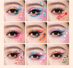 Anka Bella face paint eye makeup looks, 12 vibrant festival and stage design examples with rich, camera-friendly colors.