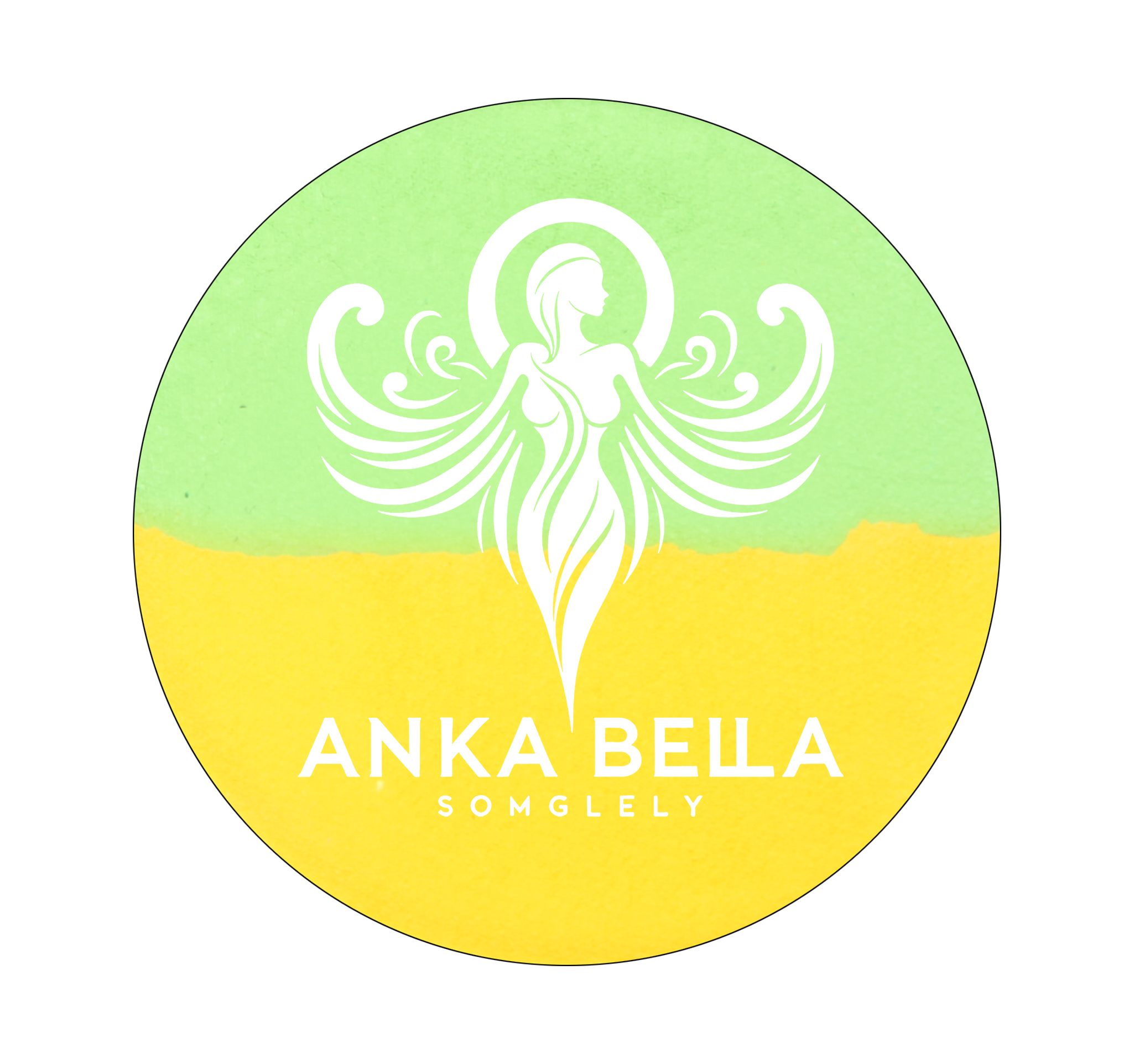 Round Cake Face Painting, Anka bella