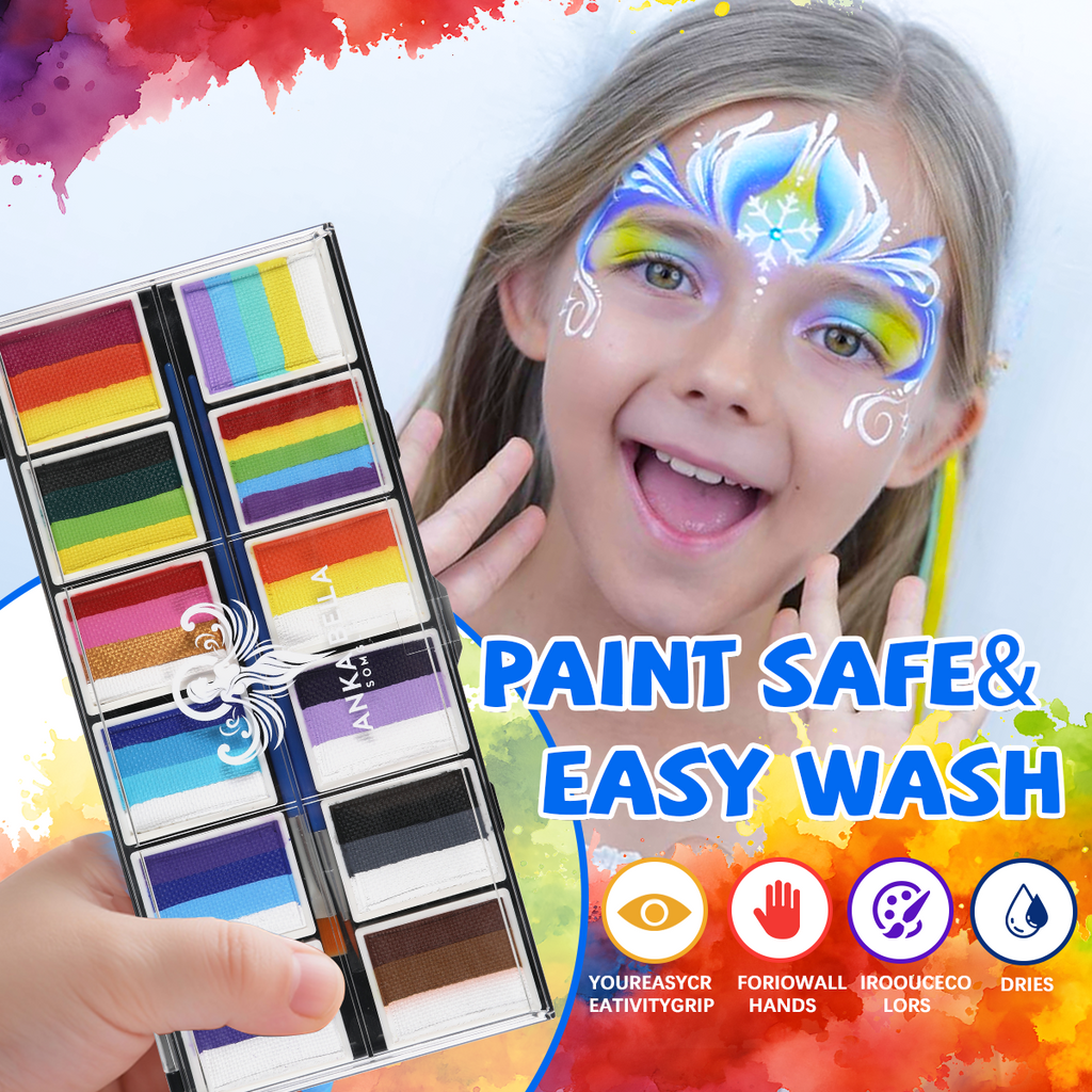 Rainbow Falls set Face painting Anka Bella