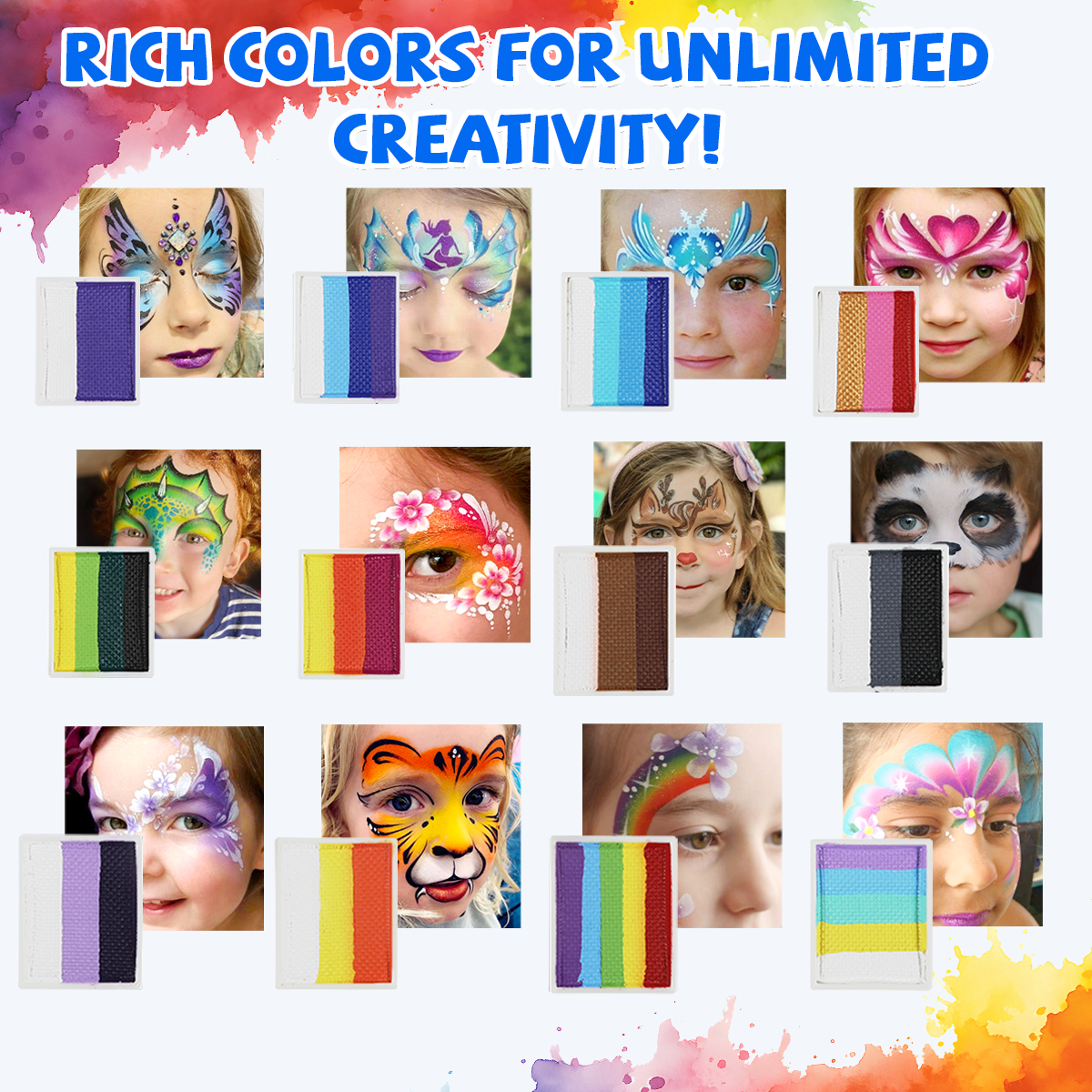 Rainbow Falls set Face painting Anka Bella