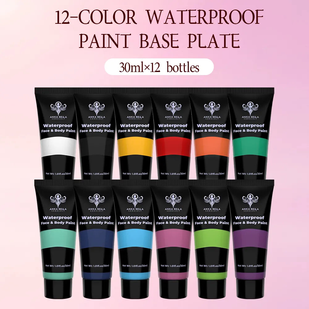 12-Color Waterproof Paint Set