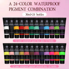 12-Color Waterproof Paint Set Anka Bella