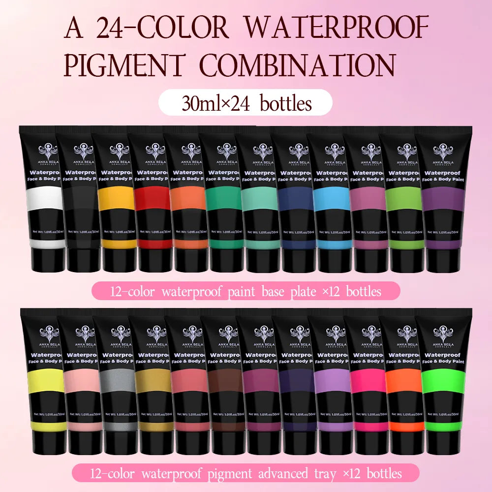 12-Color Waterproof Paint Set