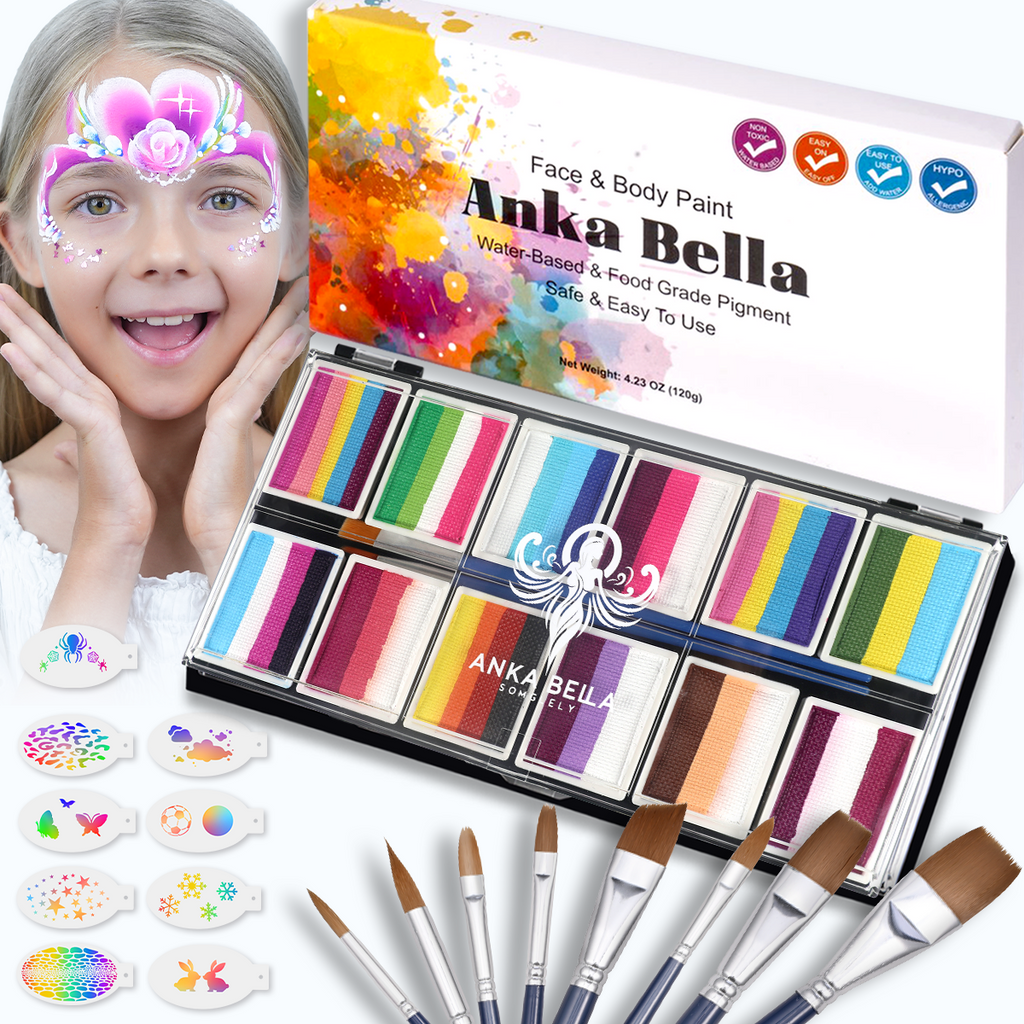 Rainbow Falls set Face painting Anka Bella