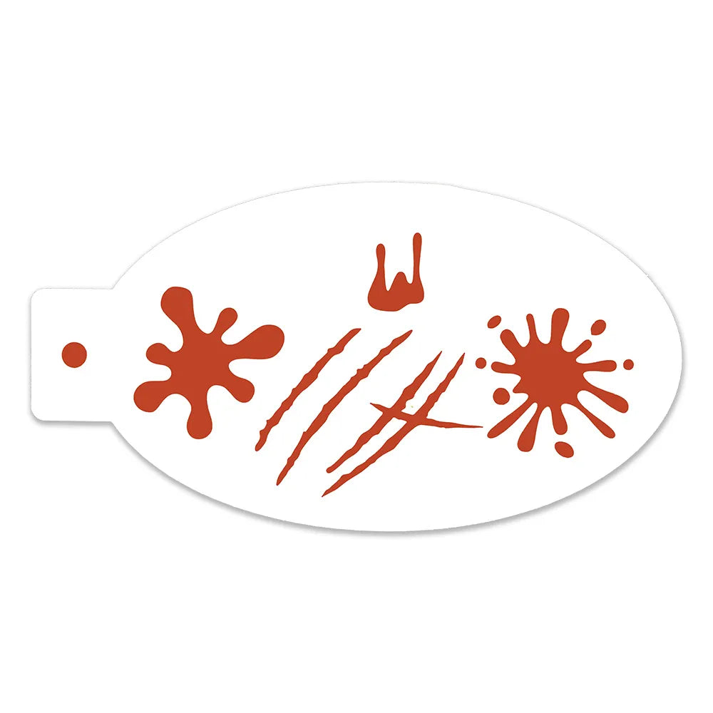Halloween Stencils | Pumpkin | Spider | Blood | Rose | Cross