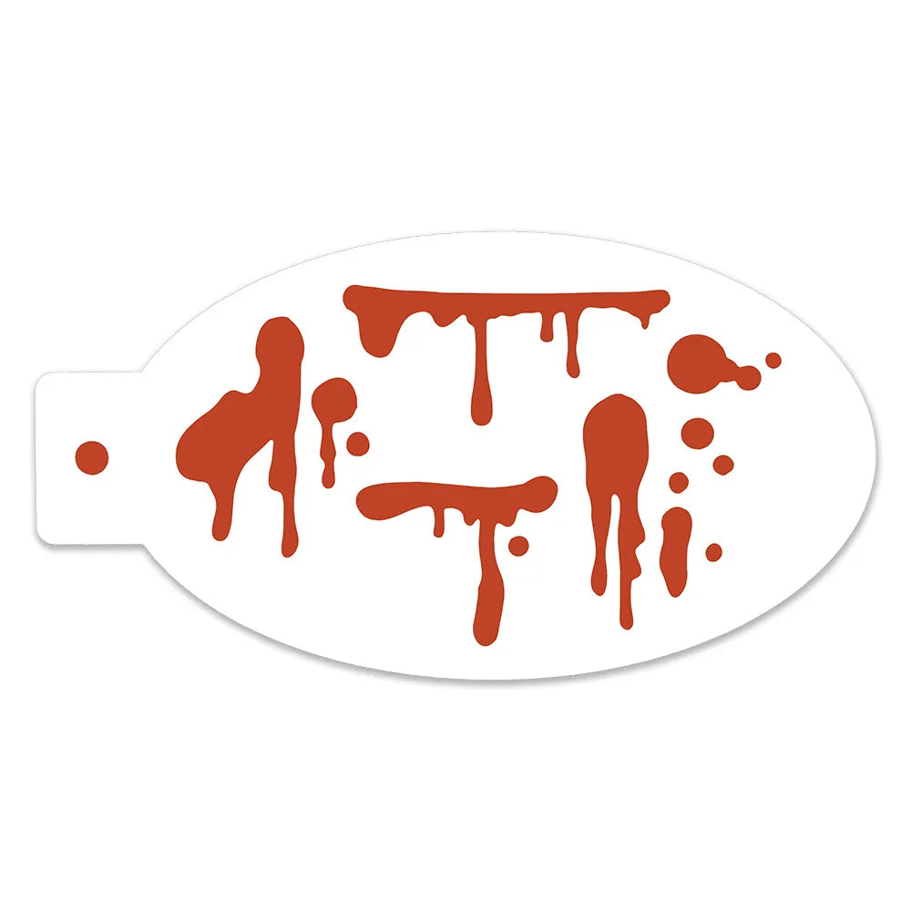 Halloween Stencils | Pumpkin | Spider | Blood | Rose | Cross