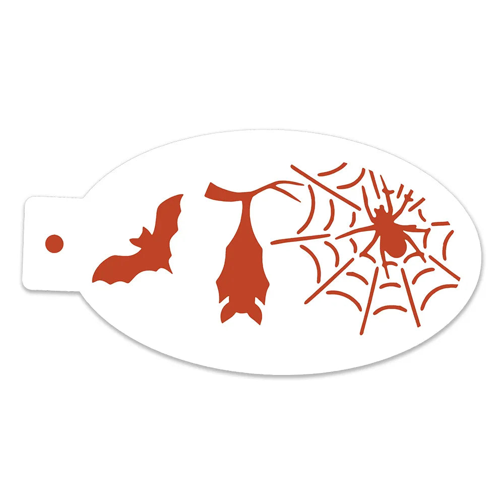 Halloween Stencils | Pumpkin | Spider | Blood | Rose | Cross