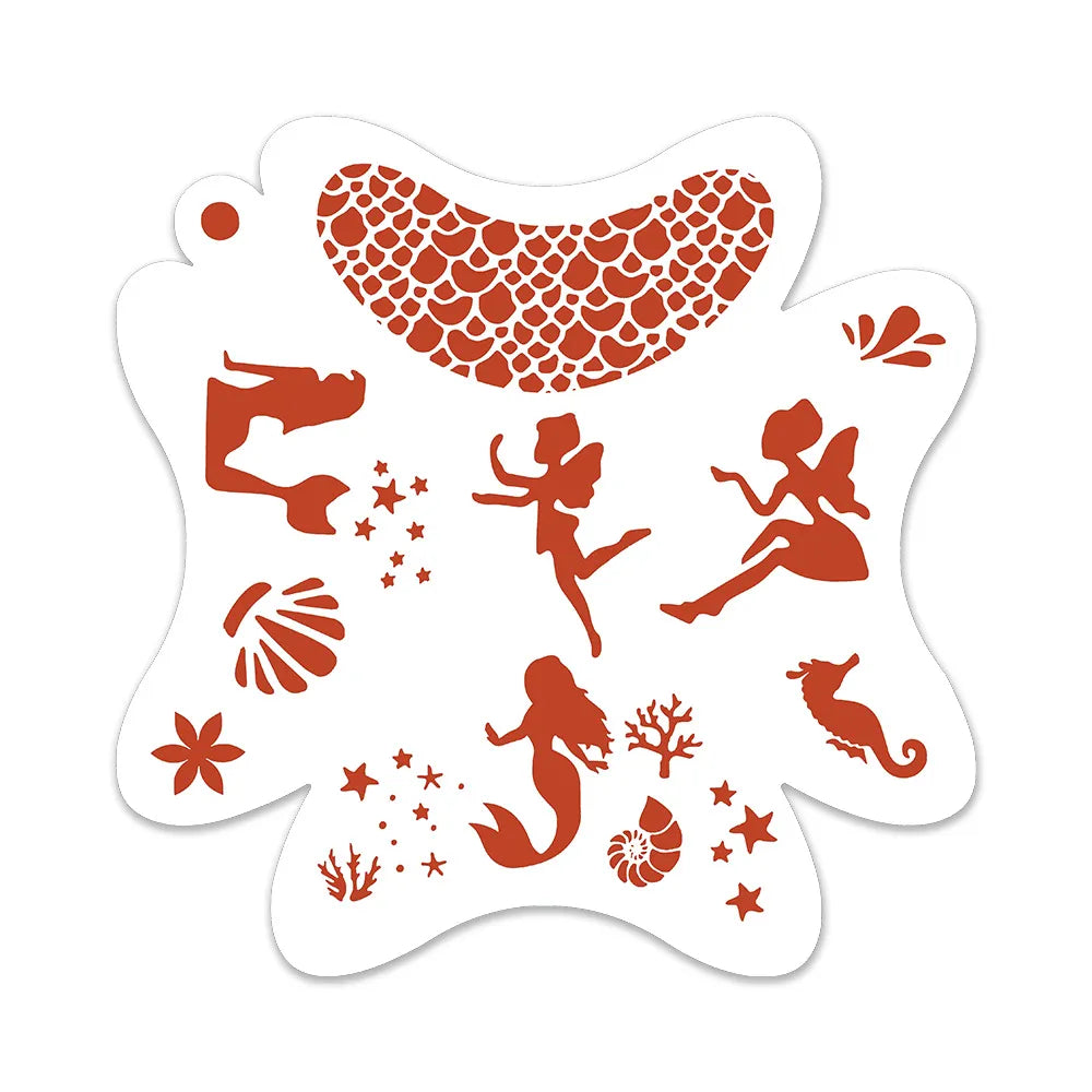 Stencil Sets | Mermaid | Snowflakes | Animal | Unicorn | Sea