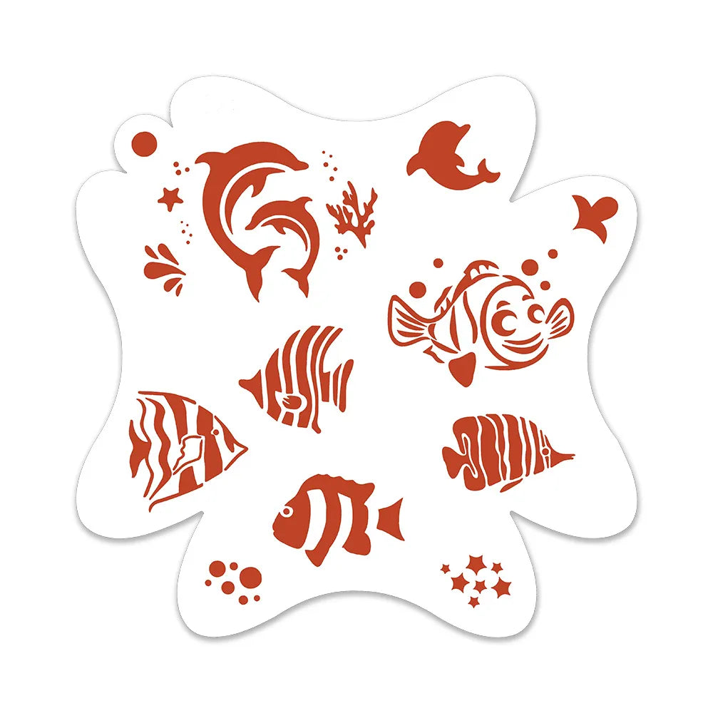 Stencil Sets | Mermaid | Snowflakes | Animal | Unicorn | Sea