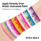 Anka Bella Iridescent Black Blue Purple Glitter, Safe Face Body Glitter for Festival Makeup Anka Bella