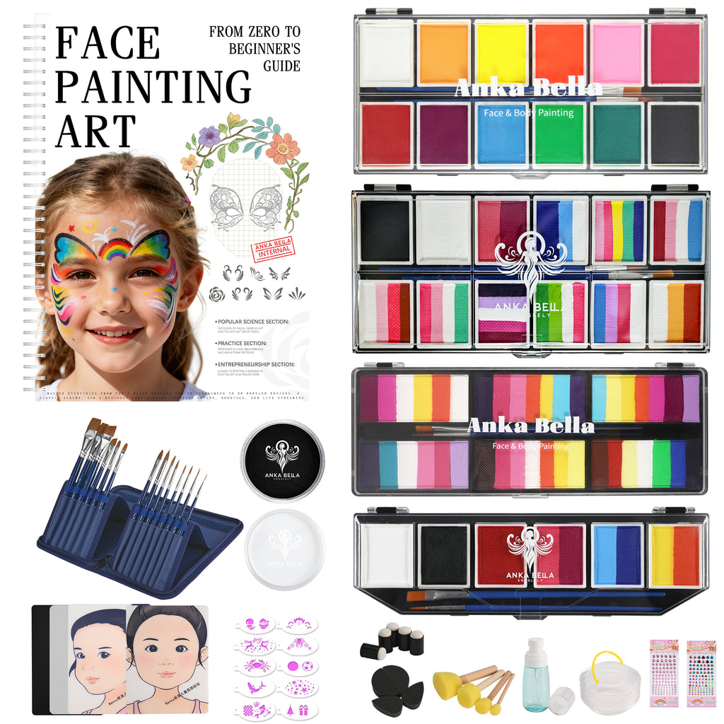 Face painting art：From zero to beginner's guide(Set)