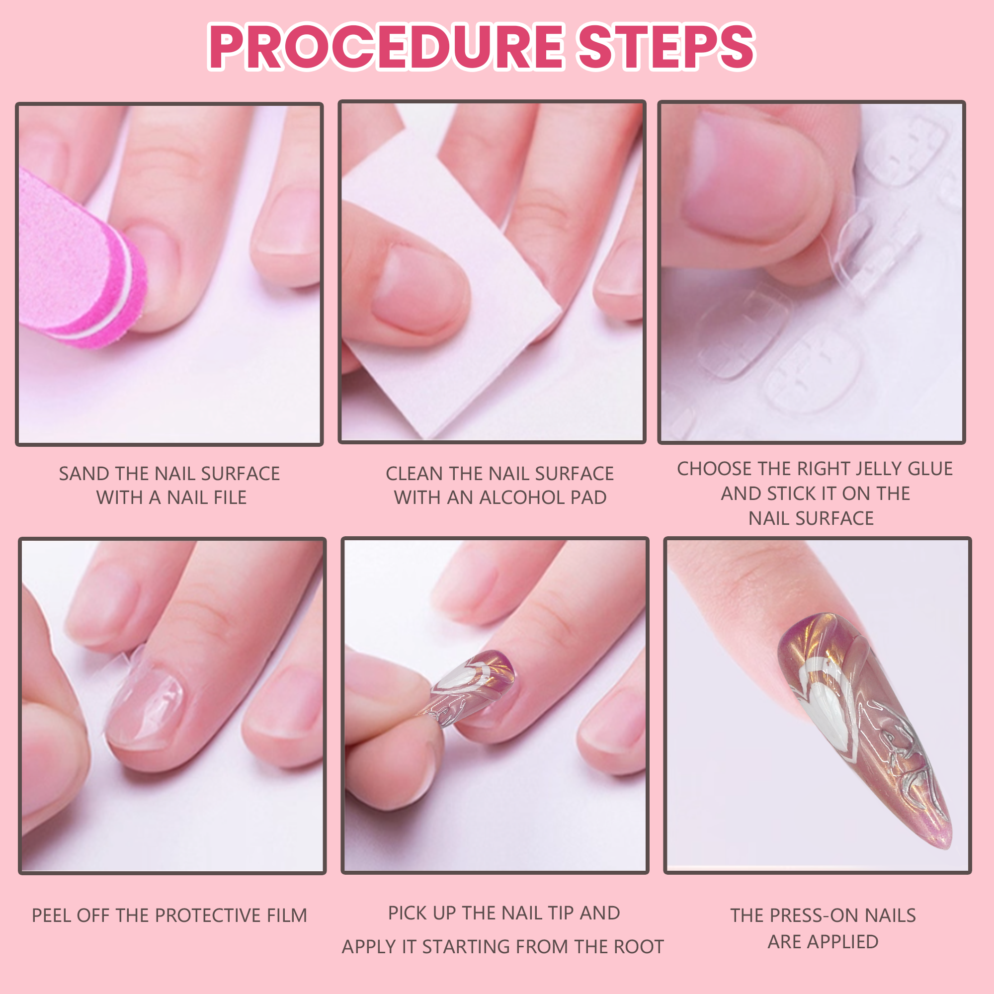 Gilded vine nails