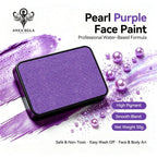 Anka Bella Pearl Purple solid face paint cake 50g water‑based professional face body art paint high pigment shimmer rich pearl purple
