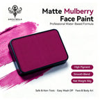 Anka Bella Matte Mulberry solid face paint cake 50g, professional water‑based high pigment deep mulberry magenta face and body art paint