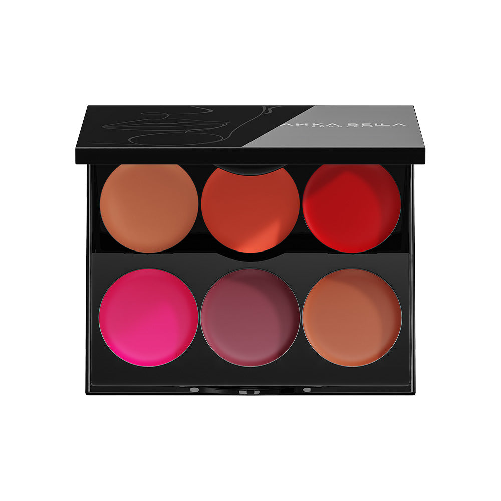 Spotlight 6-Color Lip Palette – Anka Bella