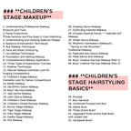 Children’s Stage Makeup Course From Everyday Angel to Stage Star — One Course, Endless Looks Anka Bella