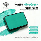Anka Bella 50g matte mint green face paint, water based smooth blend body paint