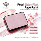 Anka Bella Pearl Baby‑Pink solid face paint cake 50g water‑based professional face body art paint high pigment shimmer soft pastel pearl baby pink