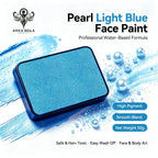 Anka Bella Pearl Light‑Blue solid face paint cake 50g water‑based professional face body art paint high pigment shimmer soft light blue pearl