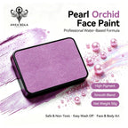 Anka Bella Pearl Orchid Solid Face Paint 50g, Water‑Based Shimmer Non‑Toxic Hypoallergenic Body Paint Cake for Professional Face Painters Halloween Festival Cosplay Anka Bella