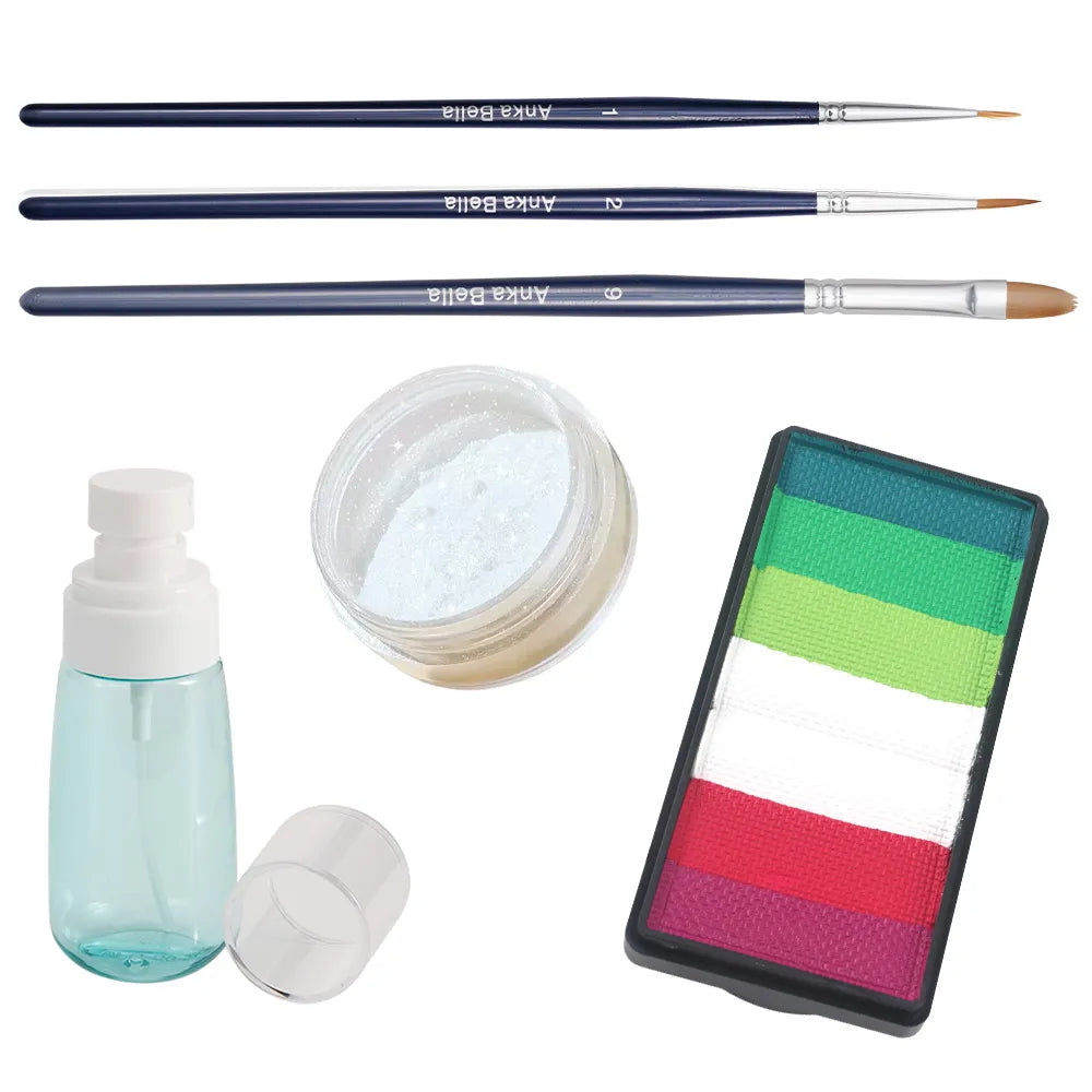 Strawberry Face Painting Set – Featured in Viral TK & FB Videos, Includes Paints and Brushes Anka Bella