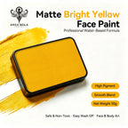 Anka Bella 50g matte bright yellow face paint, water based smooth blend body paint