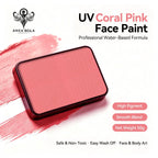 Anka Bella UV Coral‑Pink solid face paint cake 50g water‑based professional face body art paint