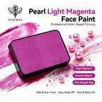 Anka Bella Pearl Light Magenta solid face paint cake 50g water‑based professional face body art paint high pigment shimmer bright pearl light magenta