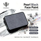 Anka Bella Pearl Black solid face paint cake 50g water‑based professional face body art paint high pigment shimmer metallic pearl black