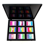Anka Bella 9 blocks split cake face paint kit black storage case, rainbow one stroke face paint