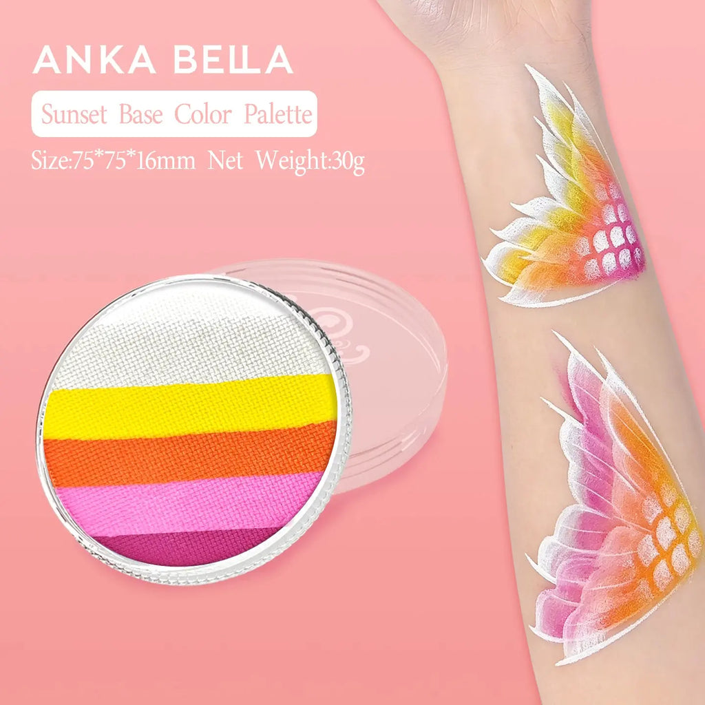 Face Painting rainbow base cakes, Anka Bella（New style） Anka Bella