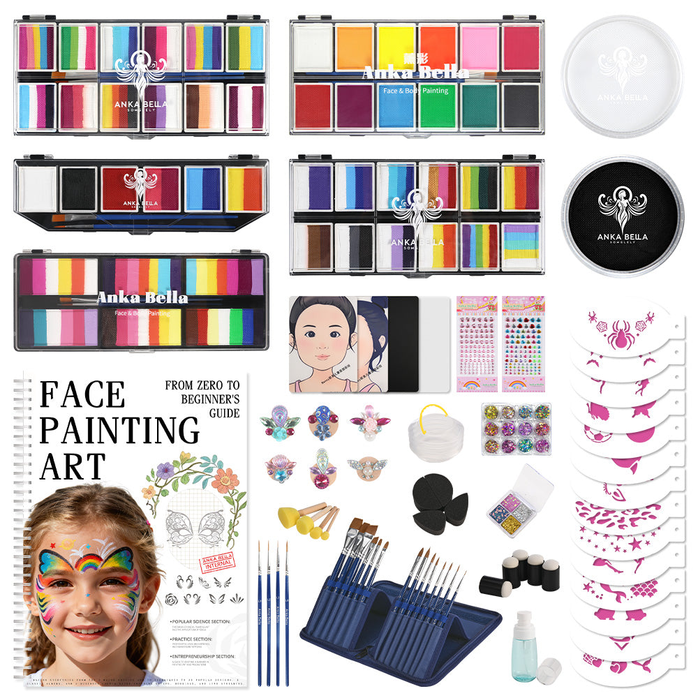 Face painting art：From zero to beginner's guide(Set)