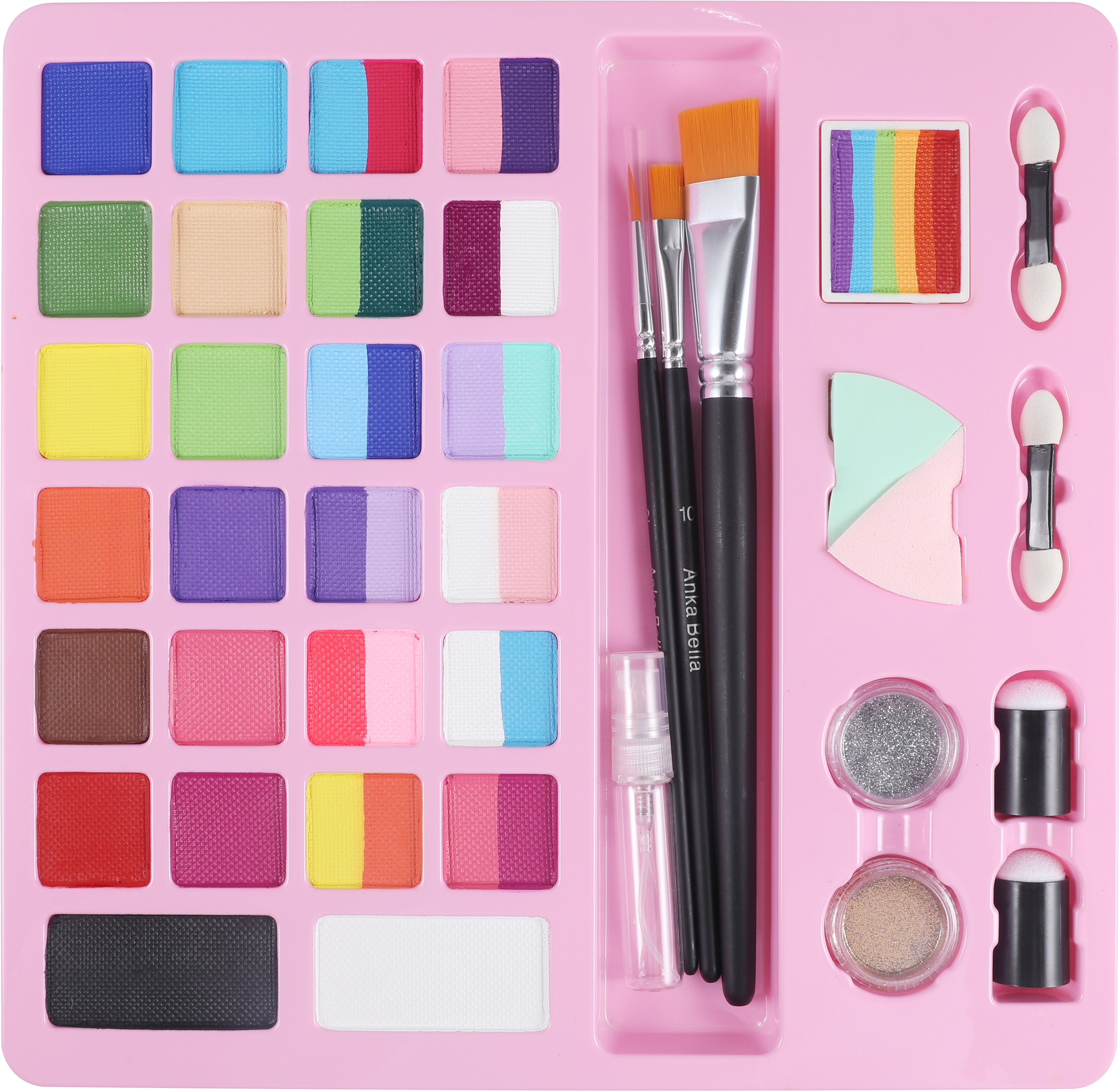 24-Color Face Painting Kit for Kids – Safe,  Fun with 30 Free Tutorial Videos