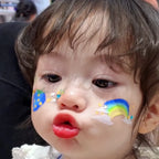 Blue Strawberry Rainbow Face Painting Set – Featured in Viral TK & FB Videos, Includes Paints and Brushes Anka Bella