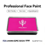Anka Bella professional matte pink face paint palette, skin friendly non-toxic face body paint