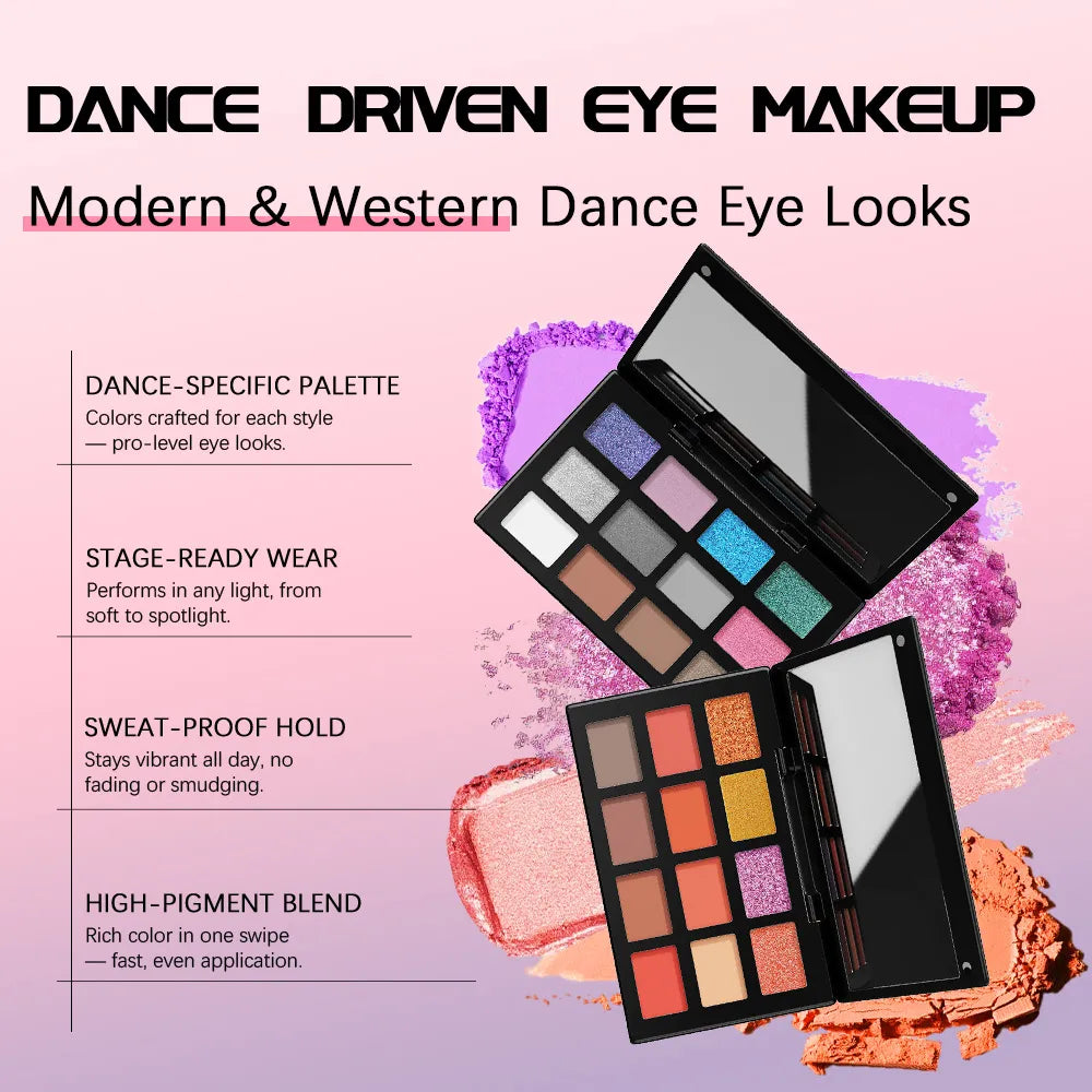Modern Vibrance /Western Dazzle 12-color eyeshadow palette Anka Bella