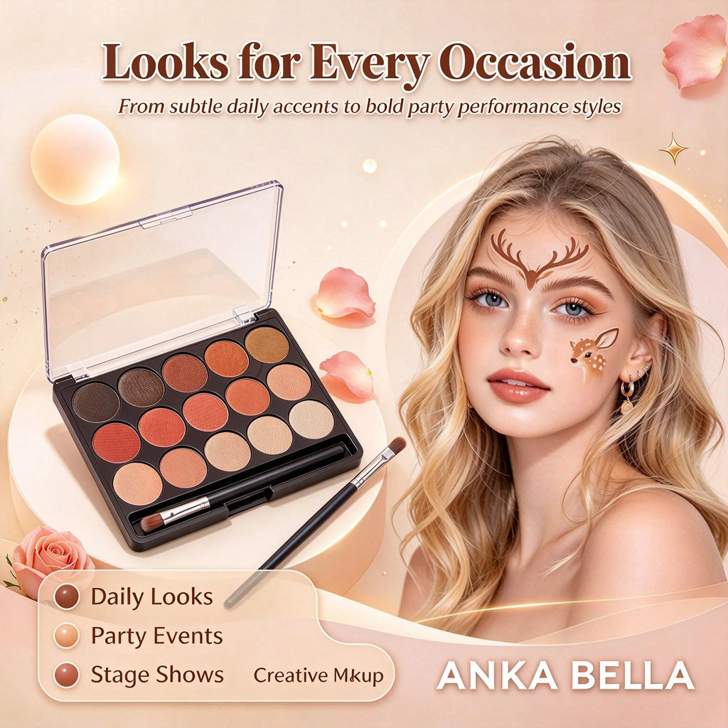Anka Bella skin tone face paint for deer creative face makeup