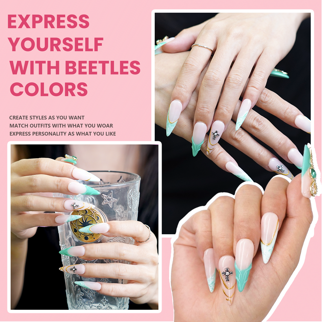 Opal glitter nails-Anke Bella