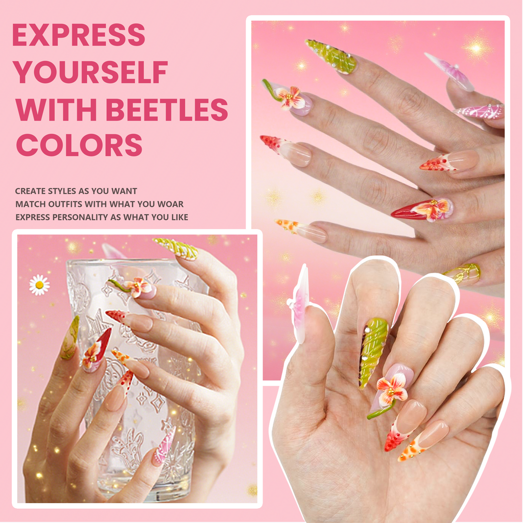Rose Honey Shadow Nails-Anke Bella