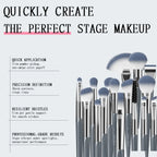 Stage costume - makeup brush set Anka Bella