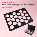 Anka Bella face paint storage foam insert 21  holes, fit face paint jars, artist makeup organizer