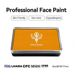 Anka Bella professional matte yellow face paint palette, skin friendly non-toxic face body paint