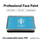 Anka Bella Pearl Light‑Blue face paint, skin‑friendly non‑toxic hypoallergenic with FDA CPSR MSDS LHAMA CPC certification size 80*50*17mm