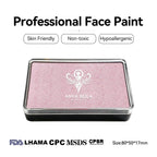 Anka Bella Pearl Baby‑Pink face paint, skin‑friendly non‑toxic hypoallergenic with FDA CPSR MSDS LHAMA CPC certification size 80*50*17mm